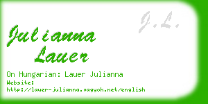 julianna lauer business card